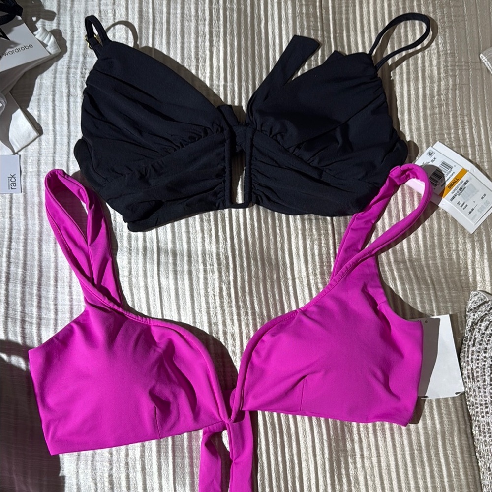 Becca Black or Pink Bikini Top